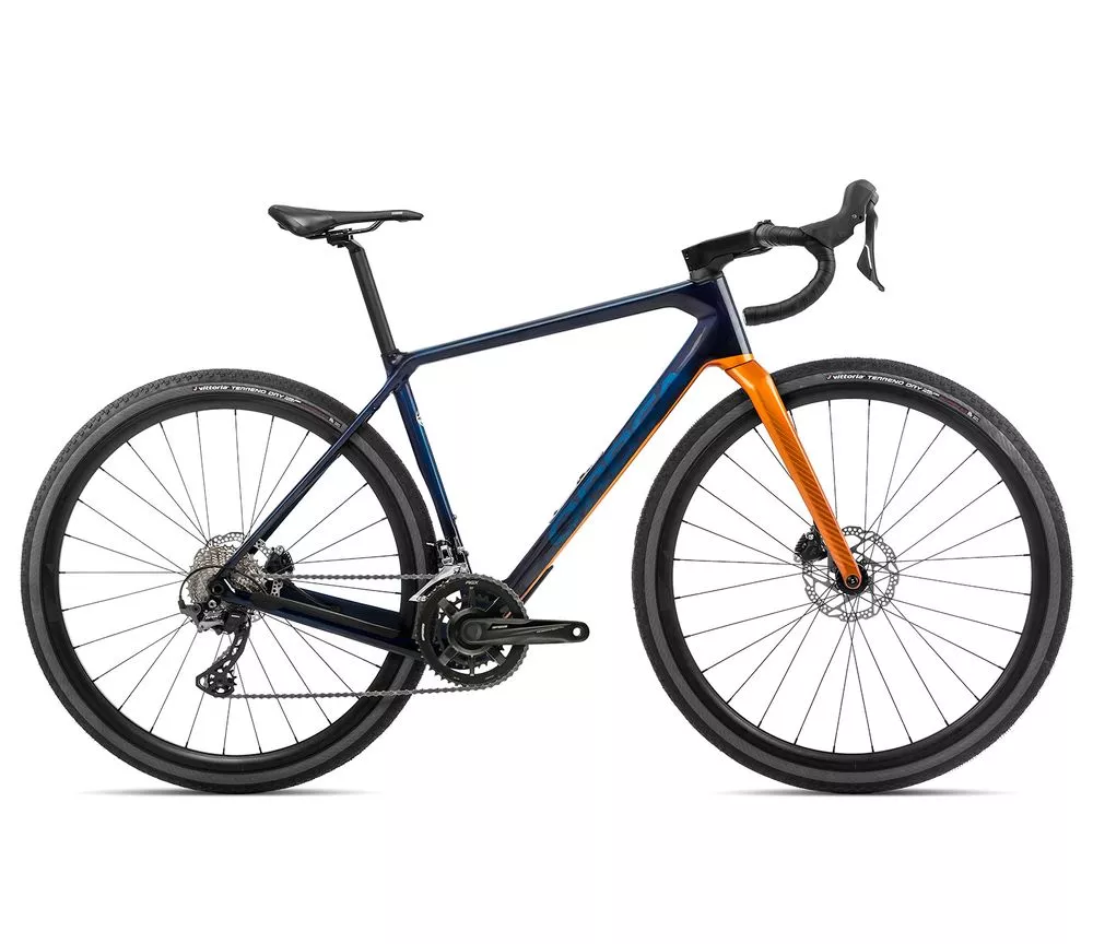Gravel Bike Orbea TERRA M30 TEAM 2022 Blue Carbon-Leo Orange (Gloss)
